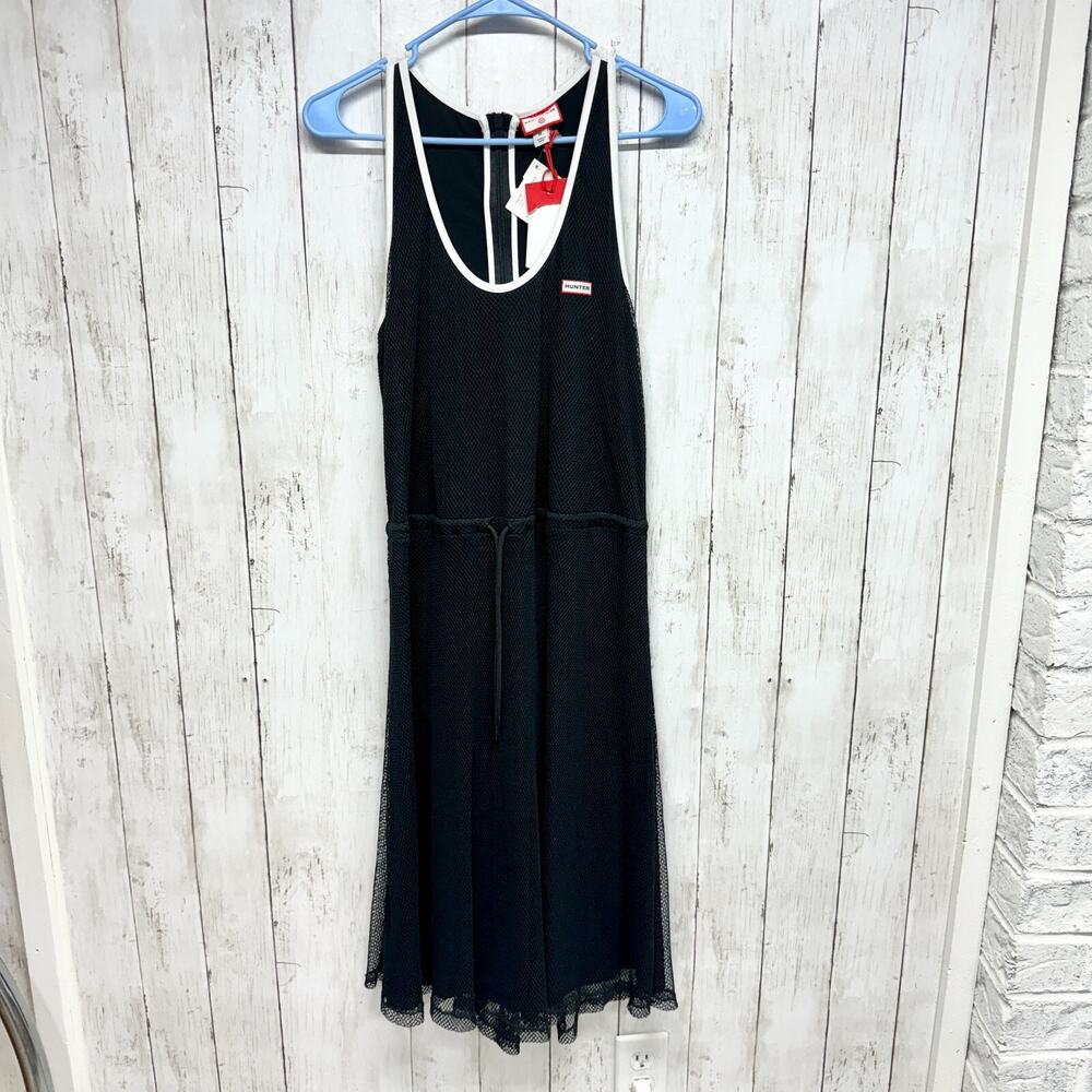 Hunter for Target Dress M Mesh A-Line Black Lace Racerback First‎ Collection NWT